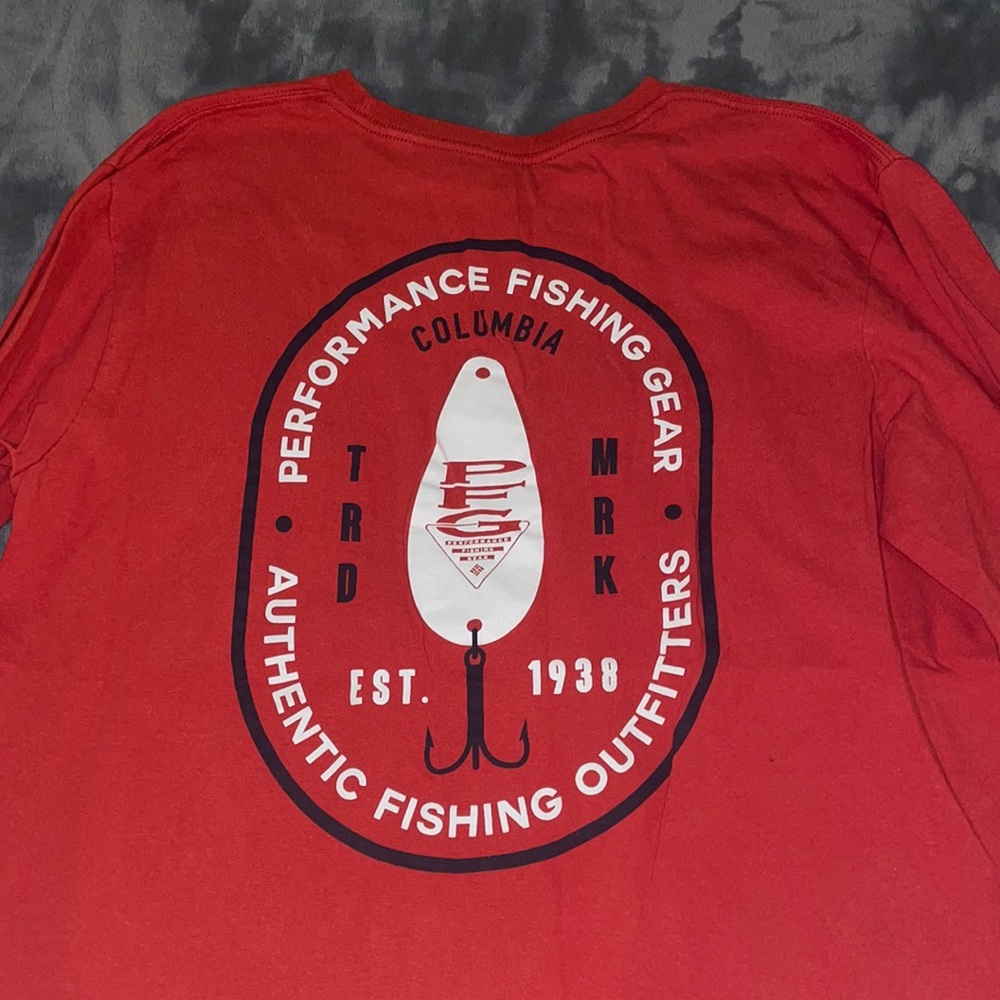 Burnt Orange Columbia PFG Long Sleeve